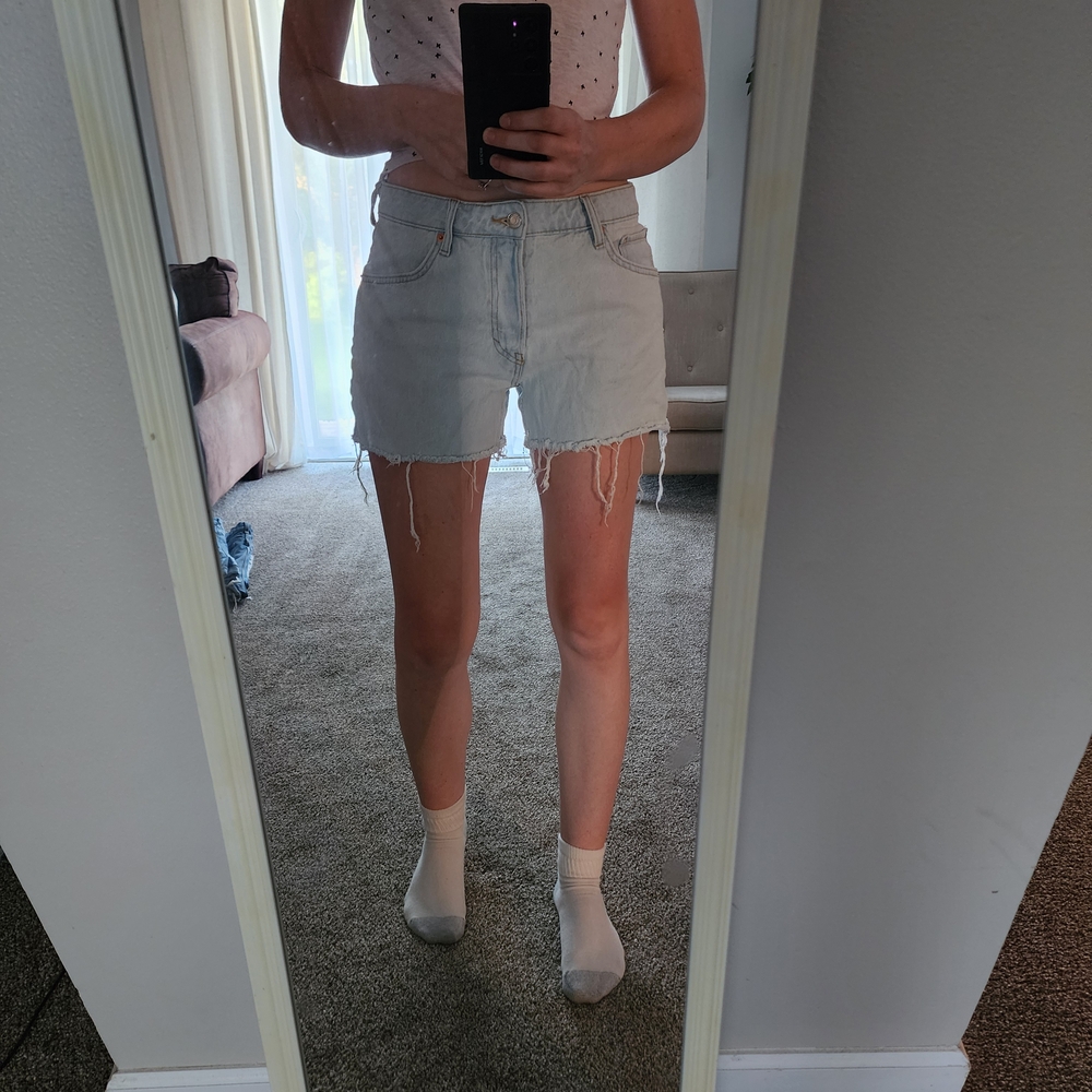 H&M Light Wash Jean Shorts